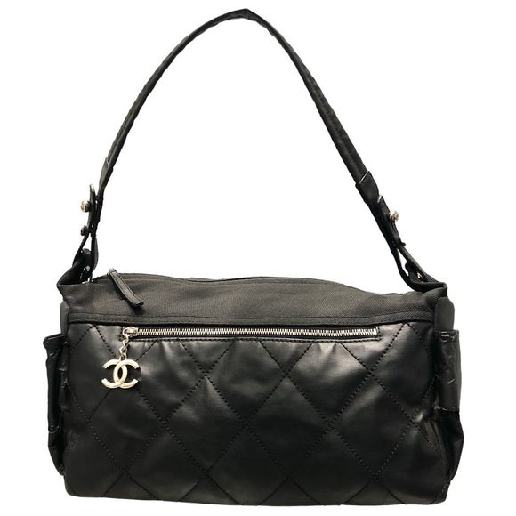 Chanel Bag Boston Biarritz Paris Black Gym - Picture 1 of 11